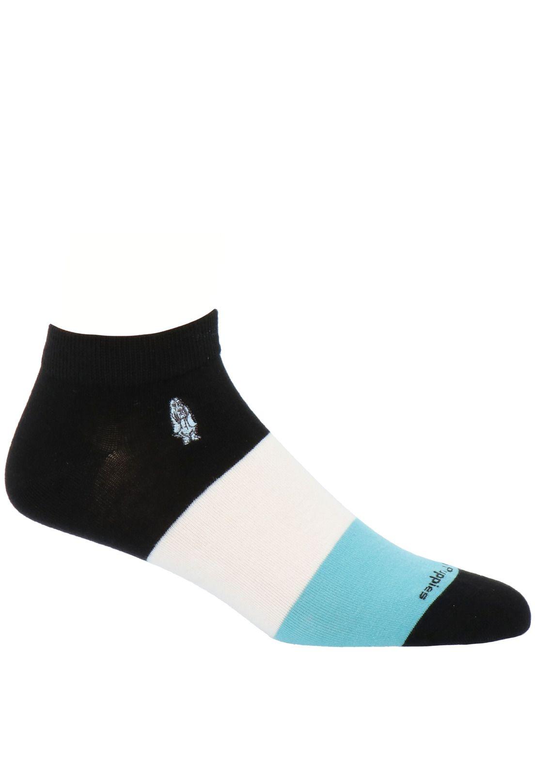 Calcetín Algodón Block Negro Hombre-0