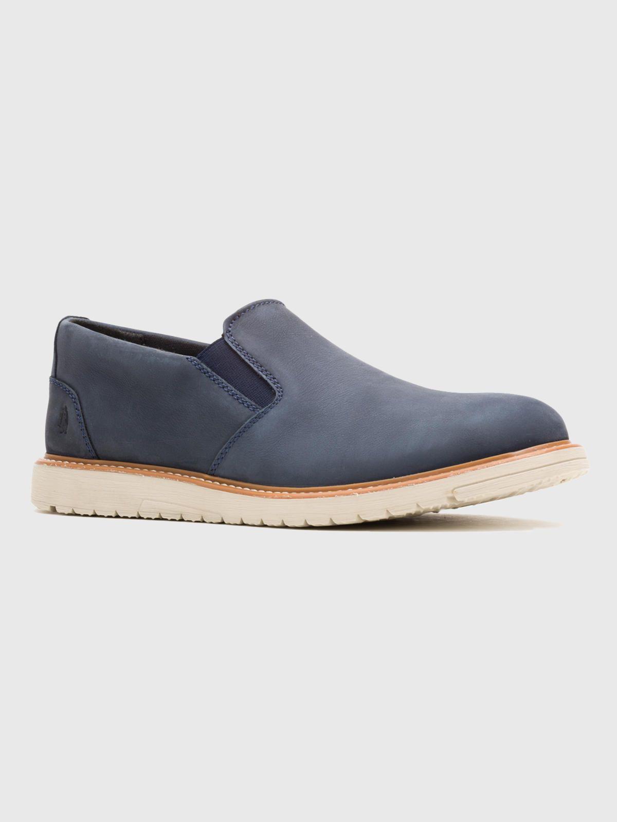 Zapato Cuero Hombre Jenson Slip On Azul-0