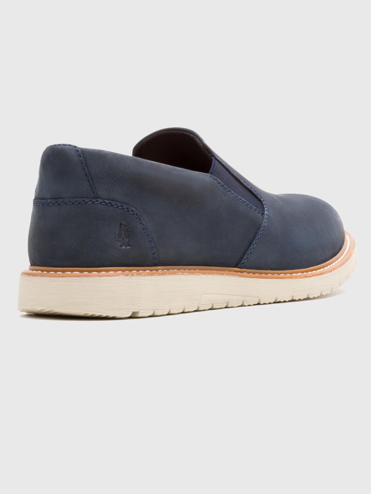 Zapato Cuero Hombre Jenson Slip On Azul-3