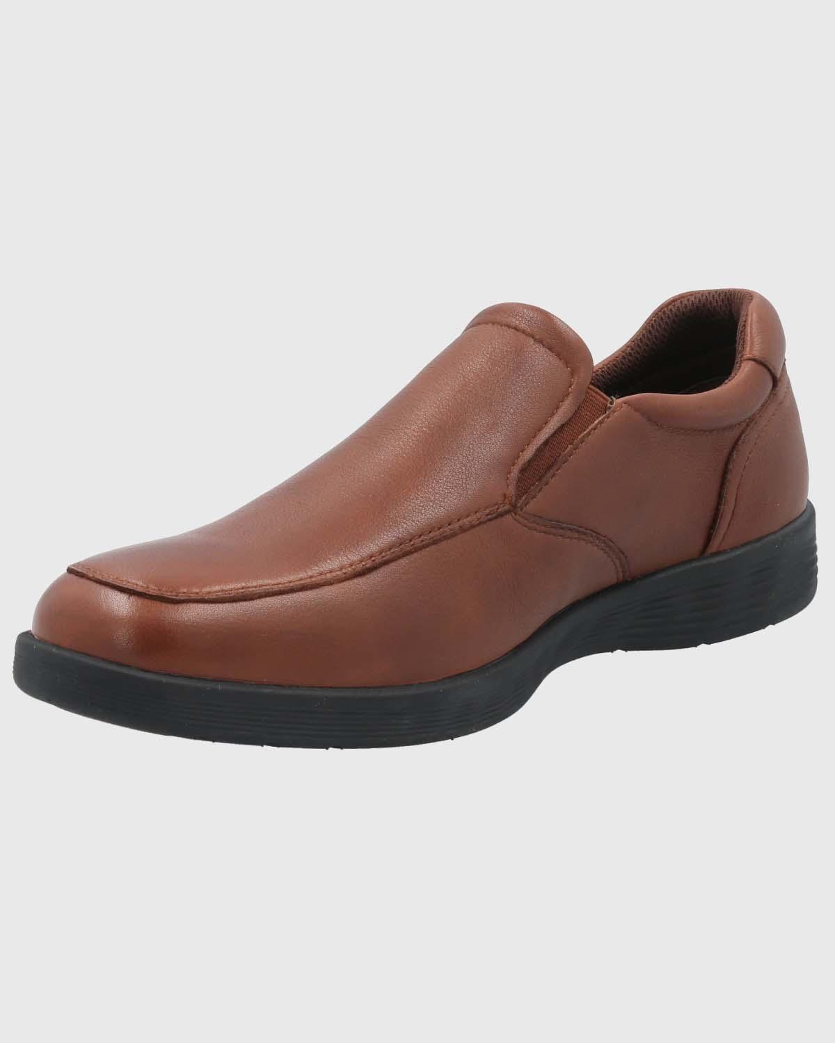 Slip On Cuero Hombre Spinal Urban Café-4