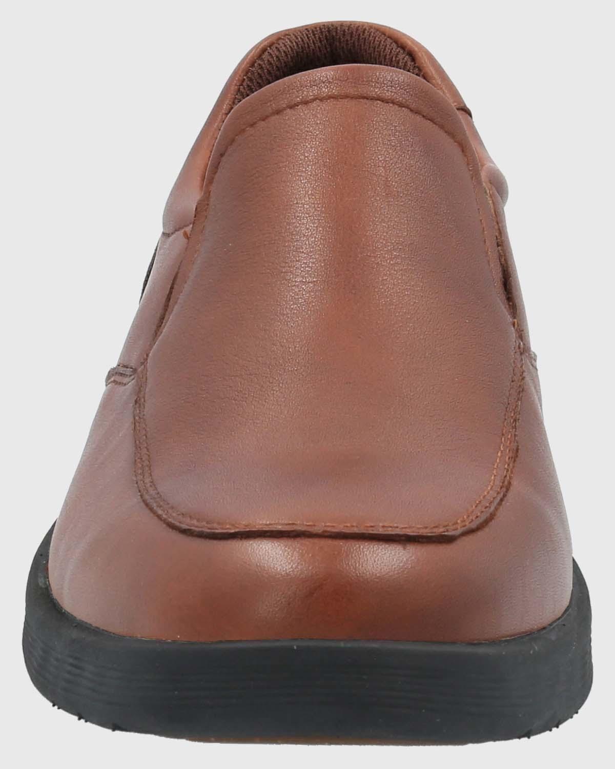 Slip On Cuero Hombre Spinal Urban Café-3