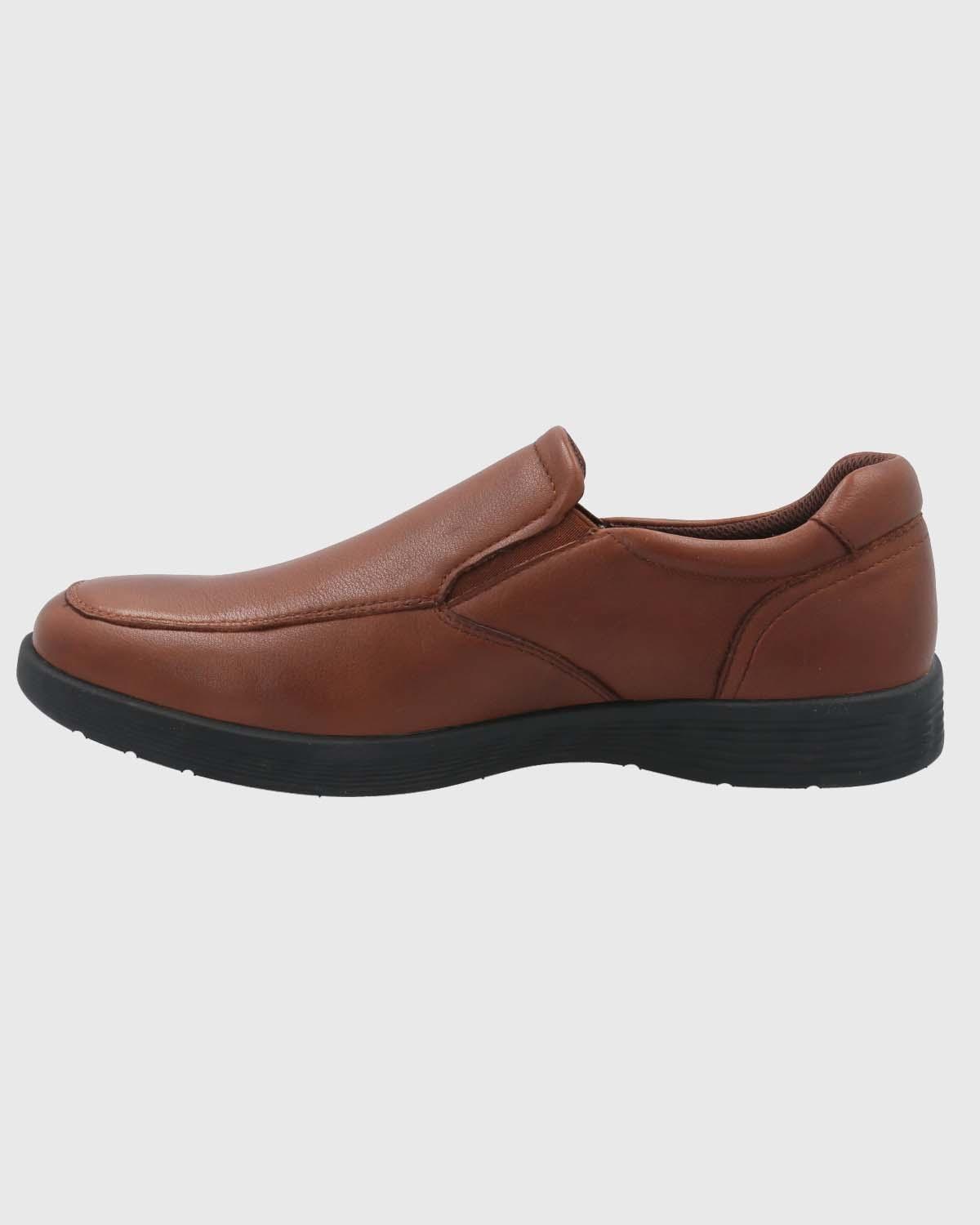 Slip On Cuero Hombre Spinal Urban Café-5