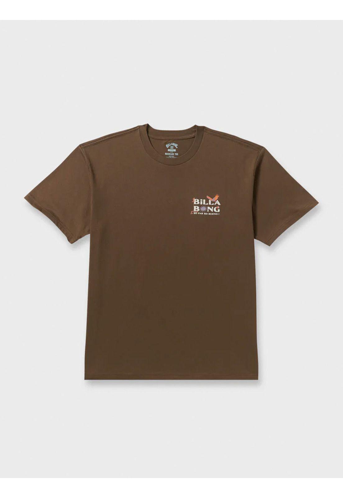 Polera M/C Hombre Land To Sea Regular Café-0