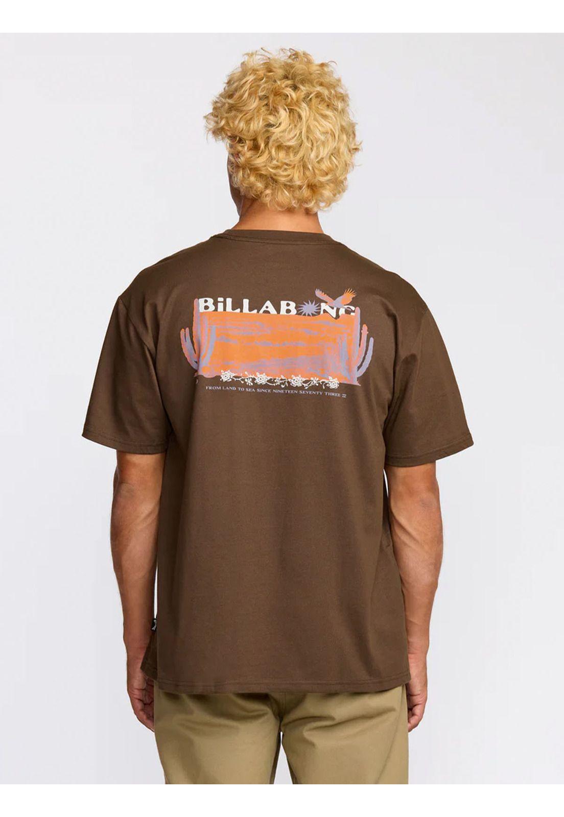 Polera M/C Hombre Land To Sea Regular Café-3