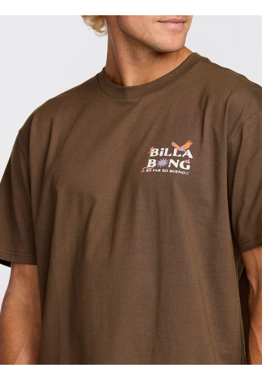 Polera M/C Hombre Land To Sea Regular Café-5