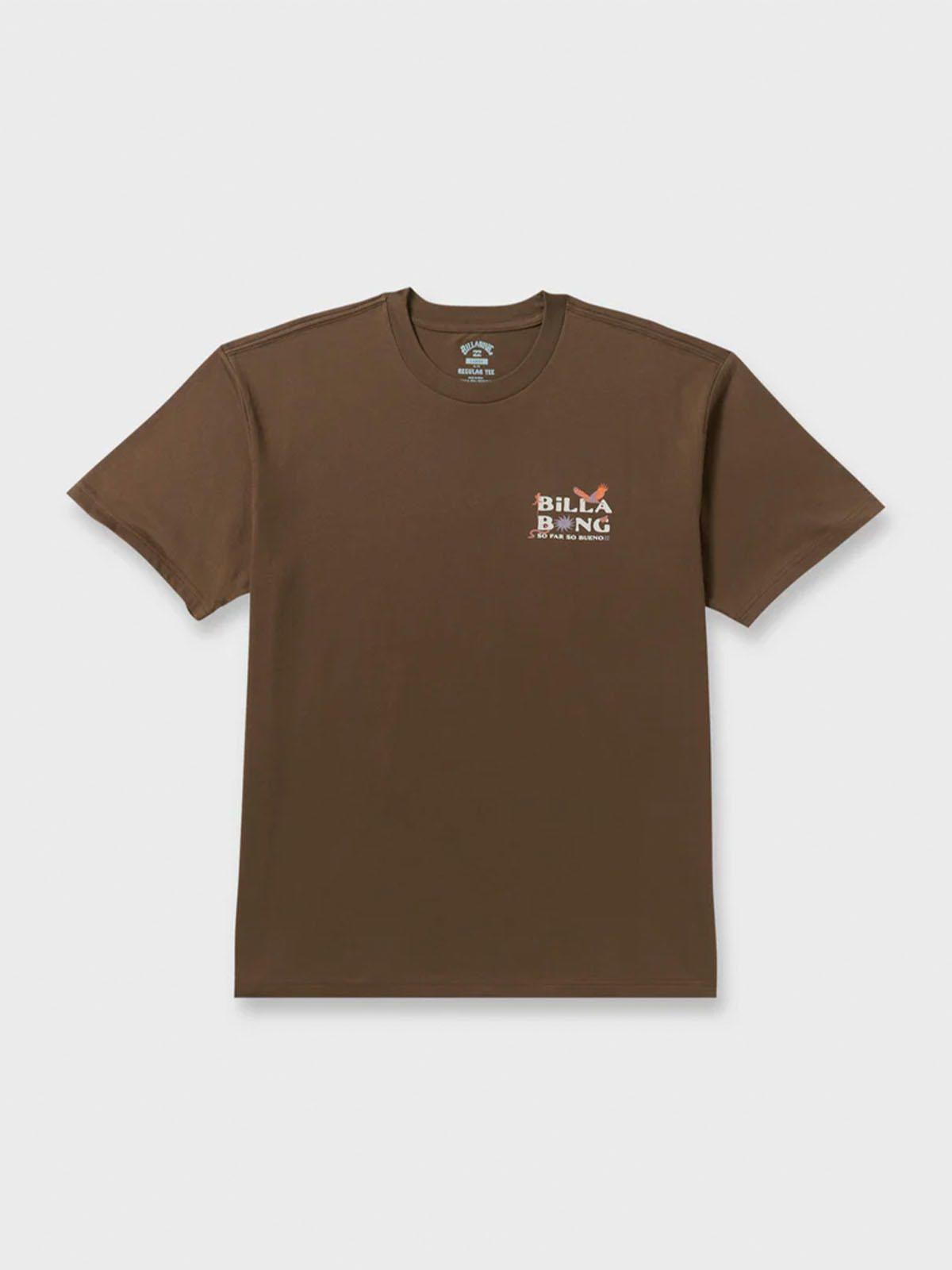 Polera M/C Hombre Land To Sea Regular Café-0