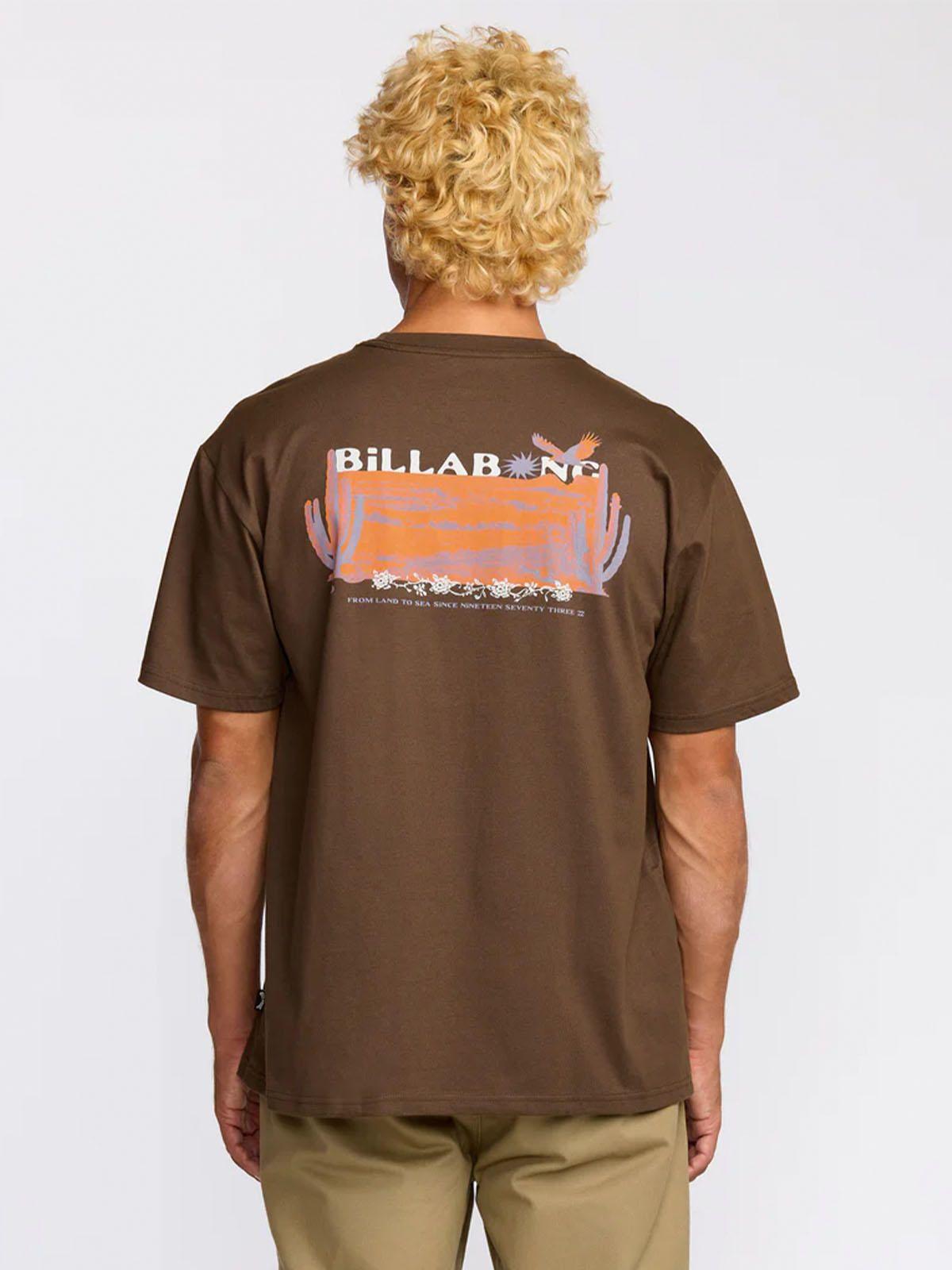 Polera M/C Hombre Land To Sea Regular Café-3