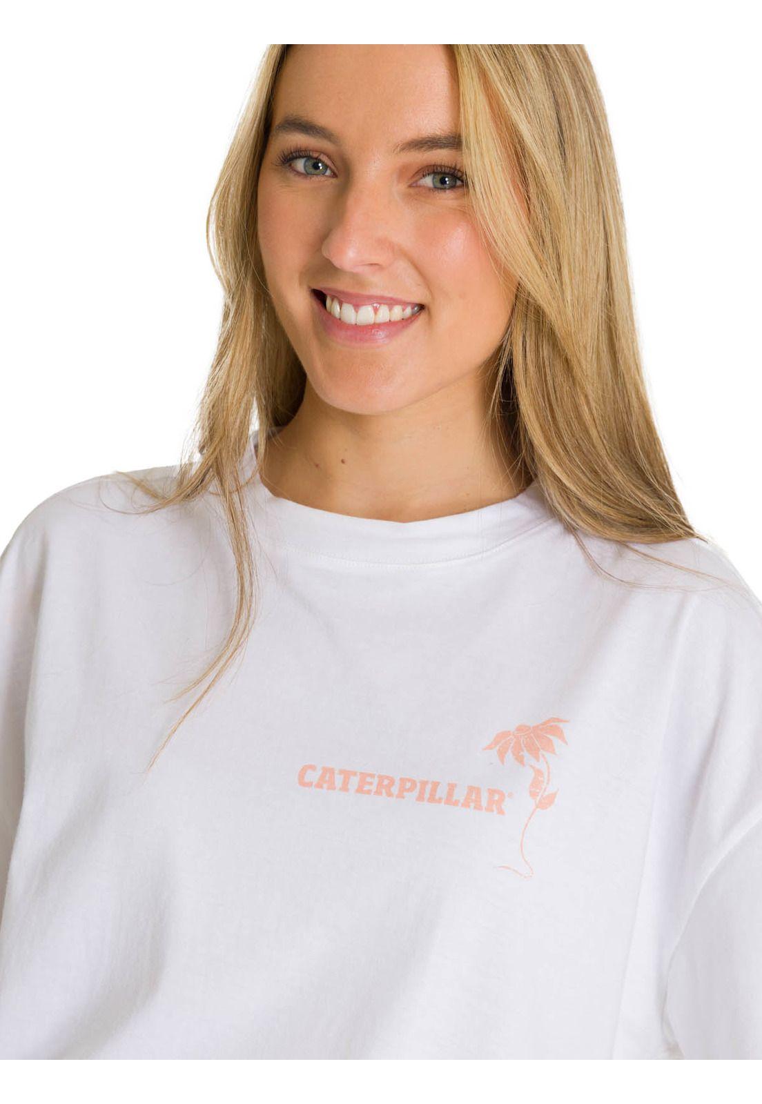 Polera Manga Corta Oversize Mujer Diseño Blanca-4