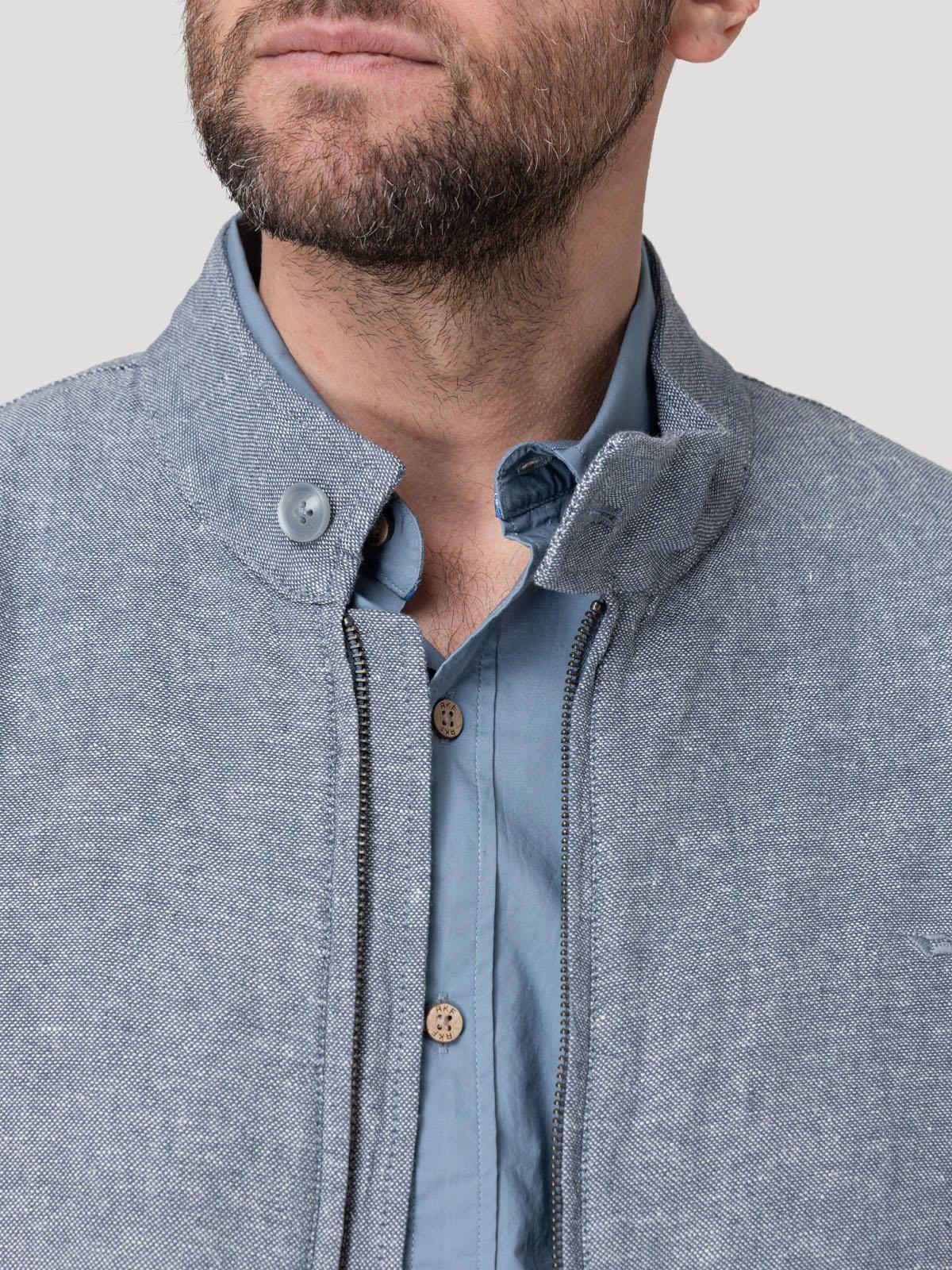 Chaqueta Lino Hombre Lido Gris-6