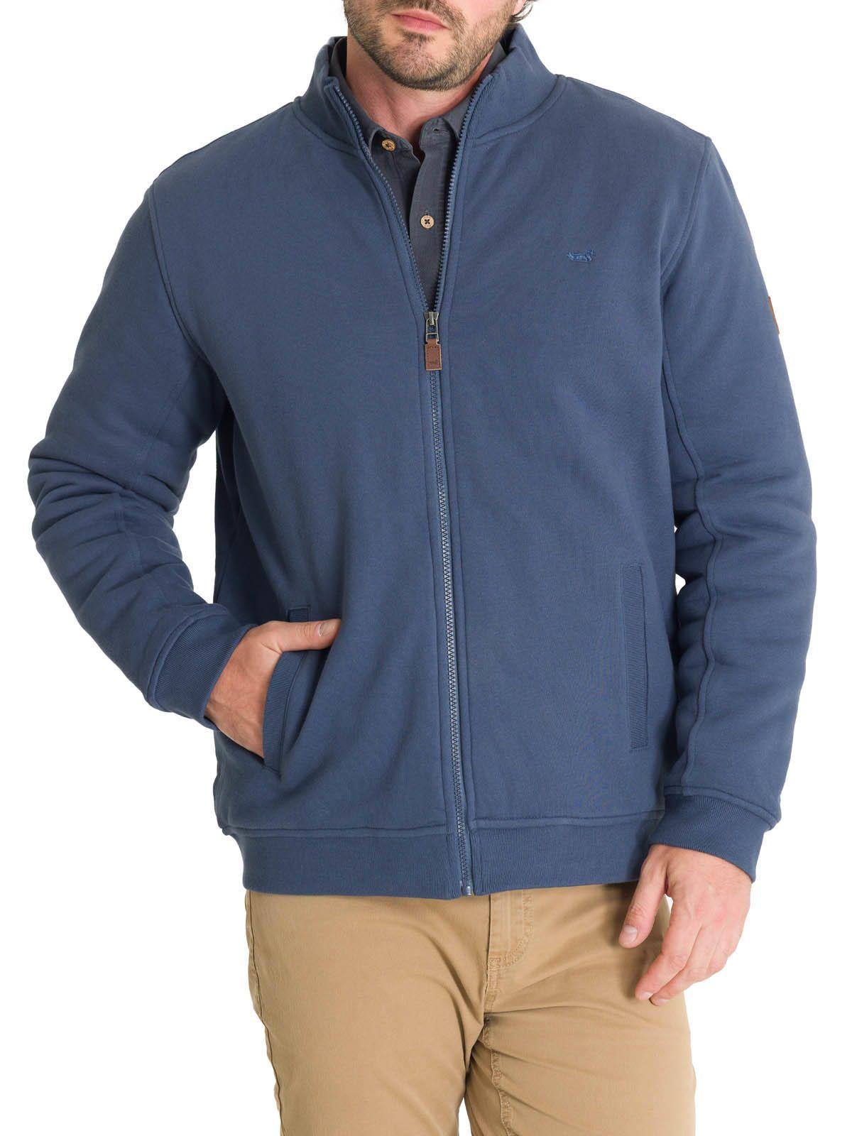 Polerón Algodón Orgánico Hombre Orvieto Azul-5