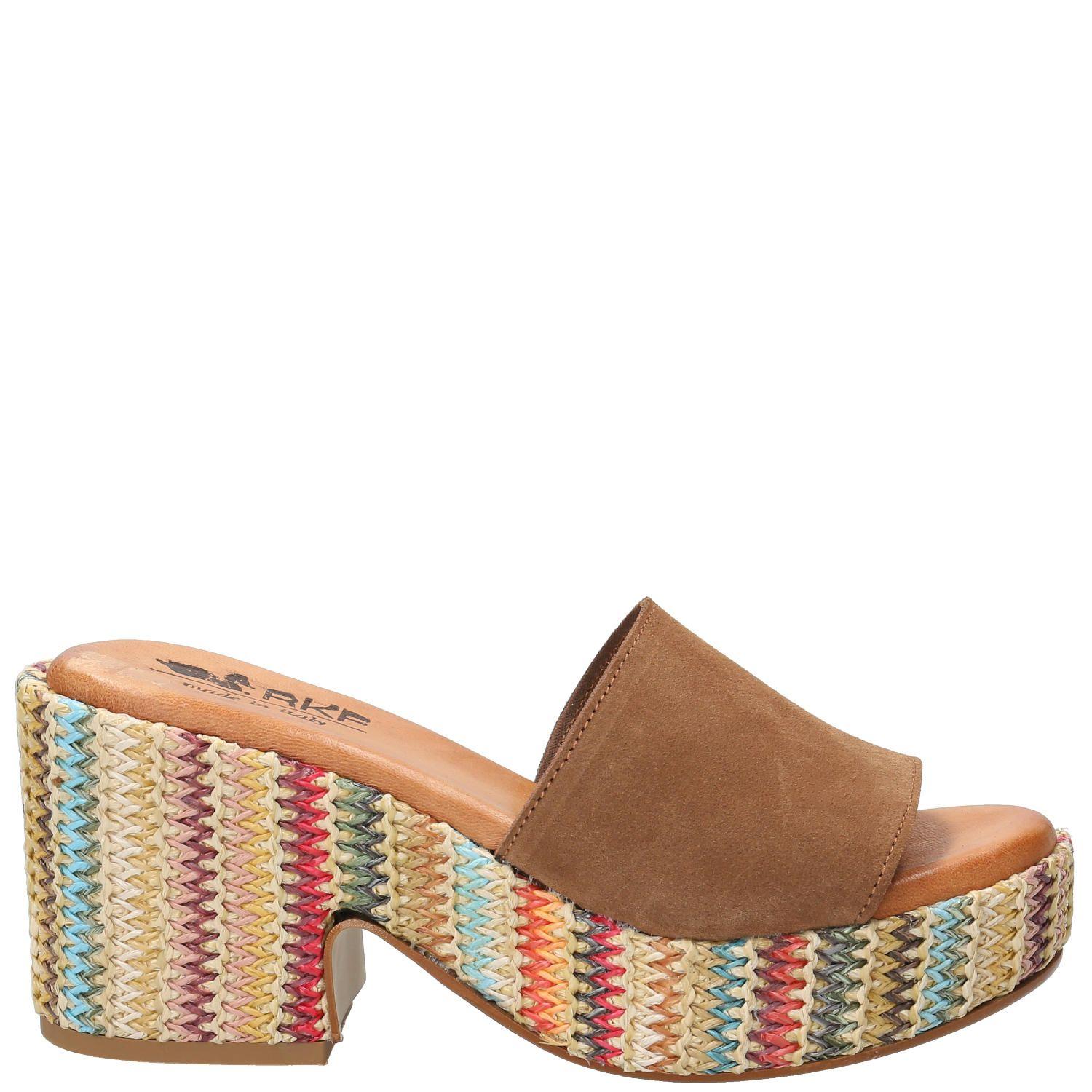 Sandalia Cuero Mujer Manarola Café-0