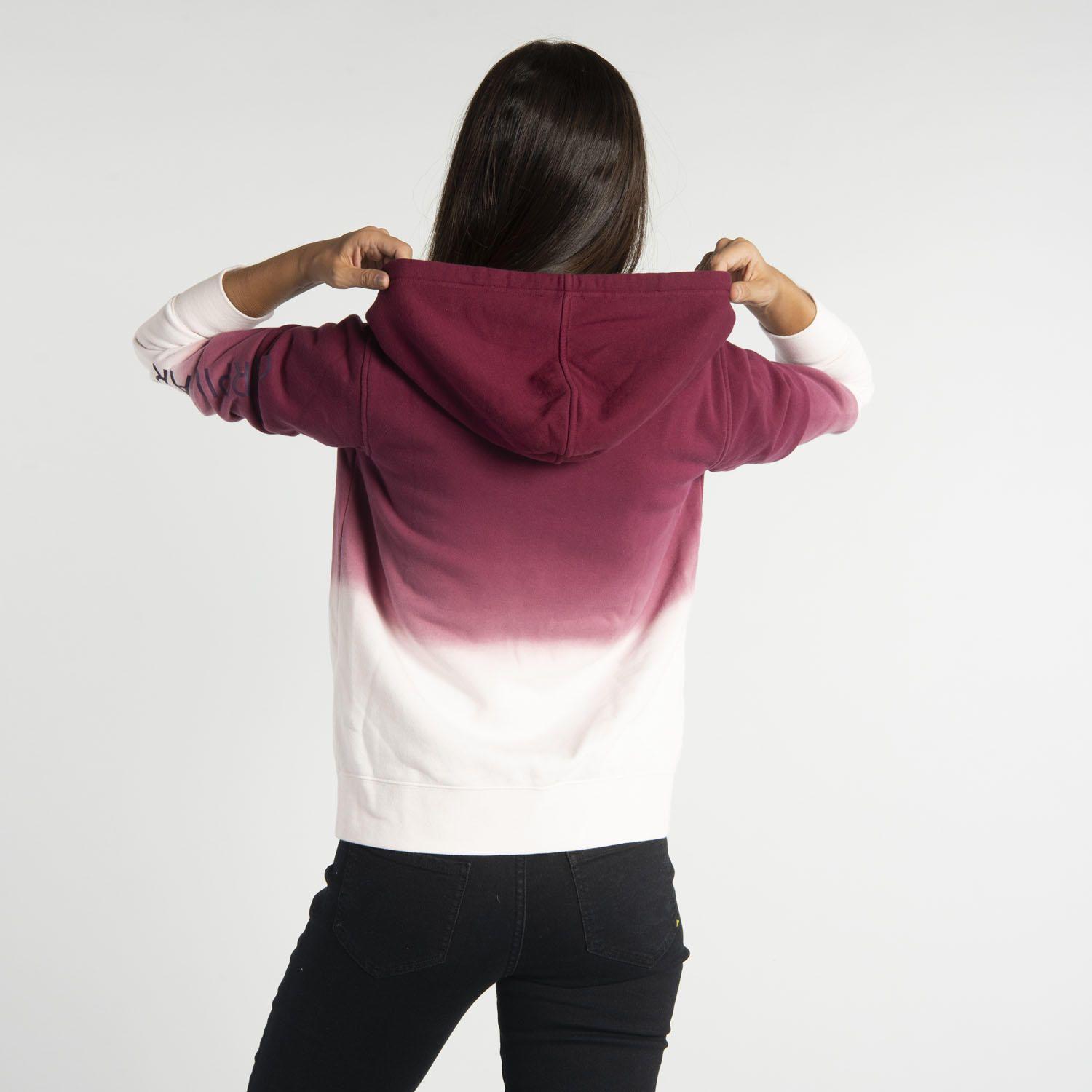 Polerón Mujer W Fdtn Logo Fz Hoody Burdeo-2