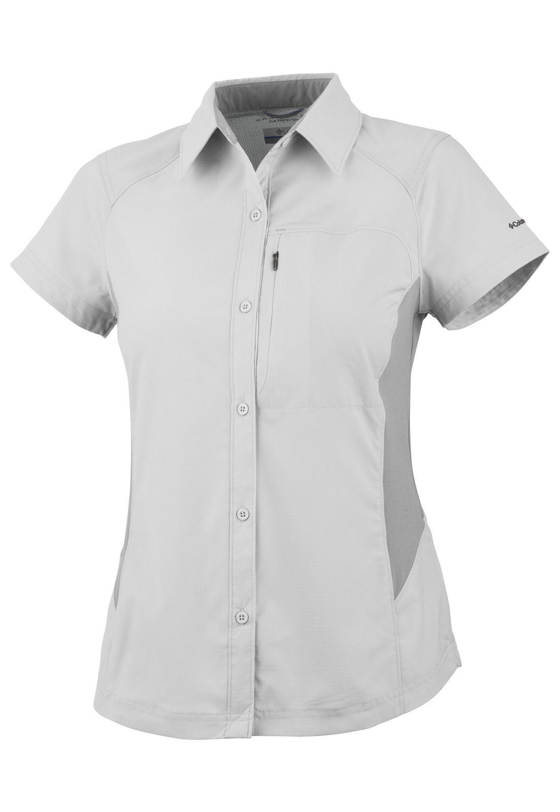 Blusa M/C Mujer Silver Ridge Ss Blanco-0