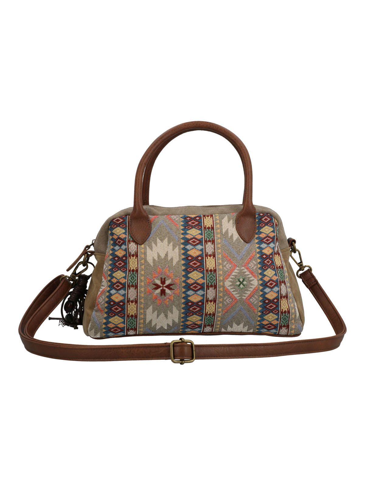 Cartera Textil Mujer Sanse Bag Café-2