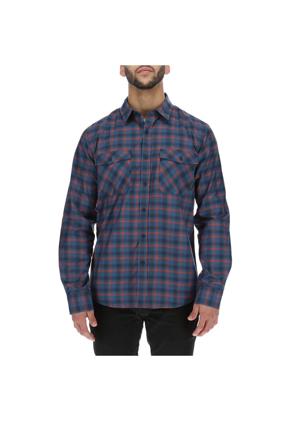 Camisa M/L  Hombre Brighton Long Sleeve Azul Oscuro-0