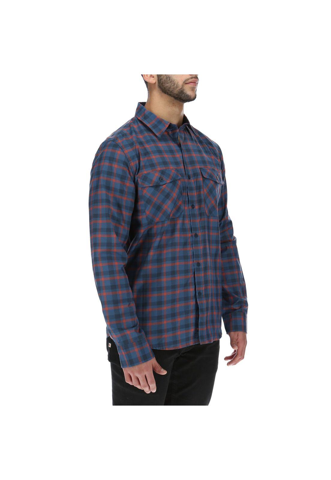 Camisa M/L  Hombre Brighton Long Sleeve Azul Oscuro-3