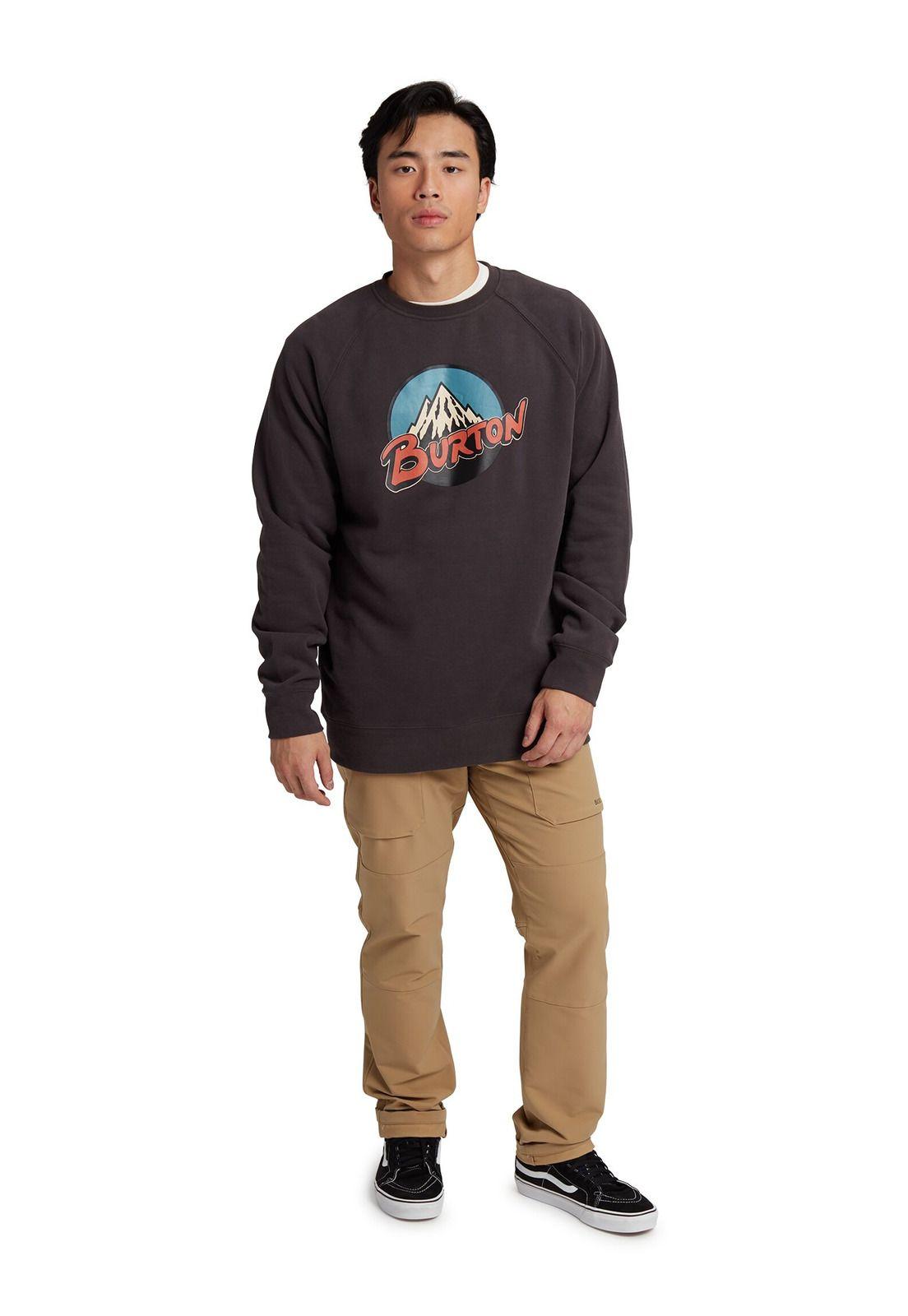 Poleron Retro Mtn Hombre Gris Burton-2