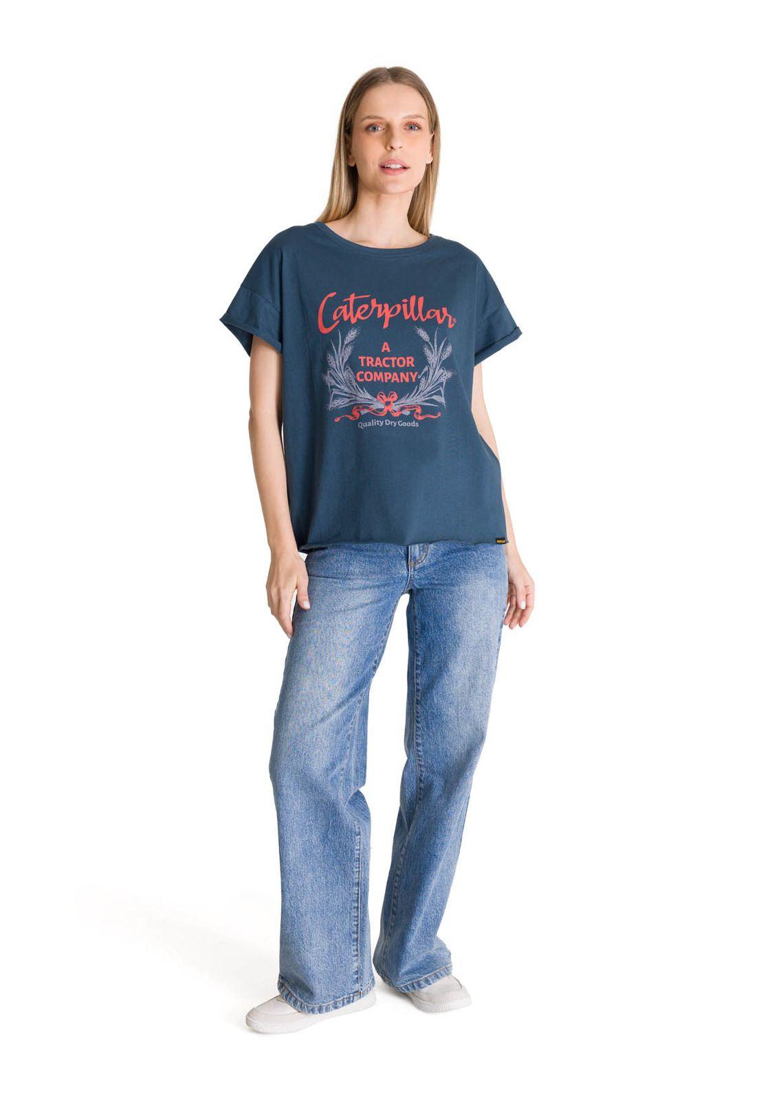 Polera Manga Corta Mujer Diseño Petroleo-5