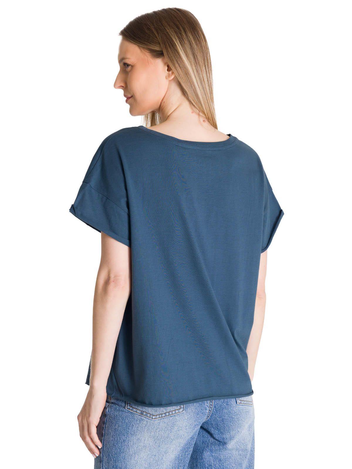 Polera Manga Corta Mujer Diseño Petroleo-3