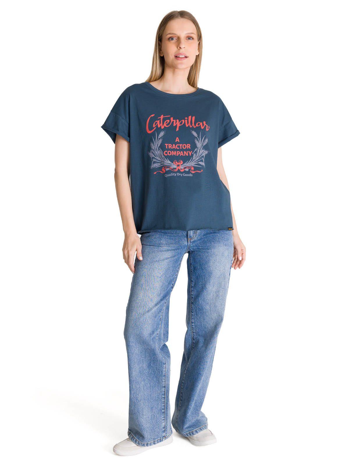 Polera Manga Corta Mujer Diseño Petroleo-5