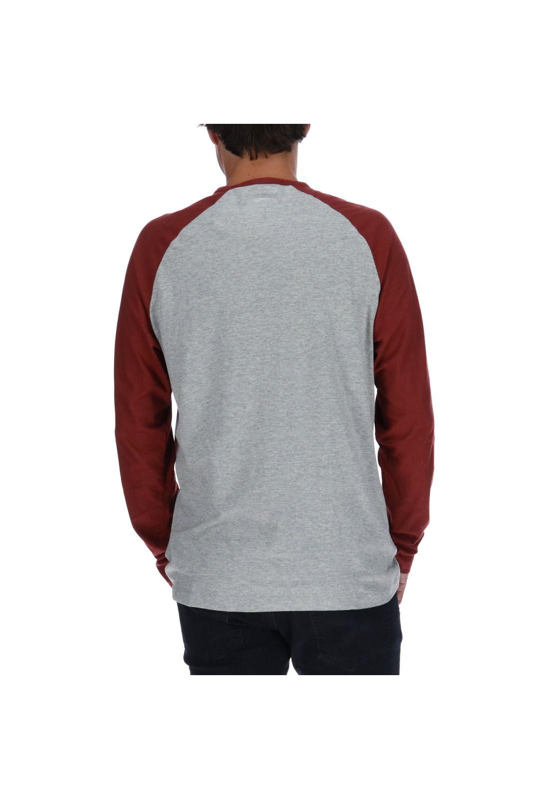 Polera Ml Design Mark Baseball Rojo-2