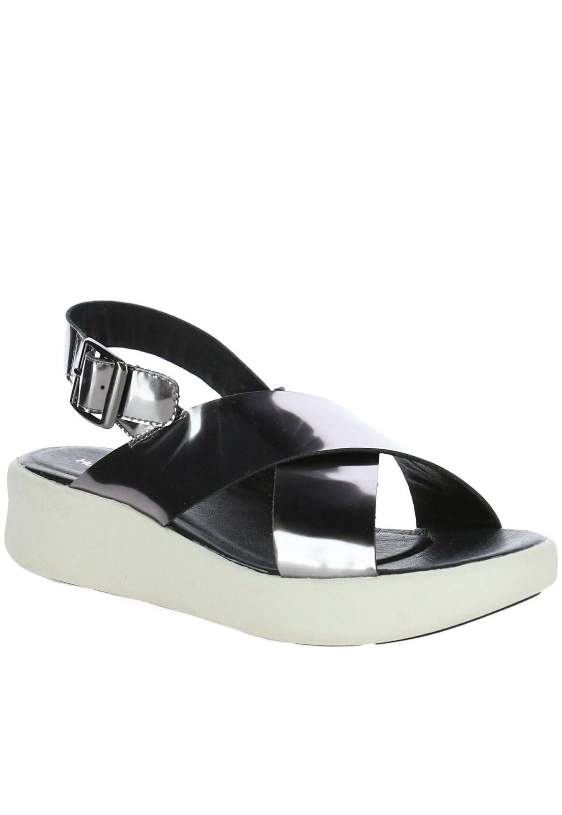 Sandalia  Tine Plateado-0