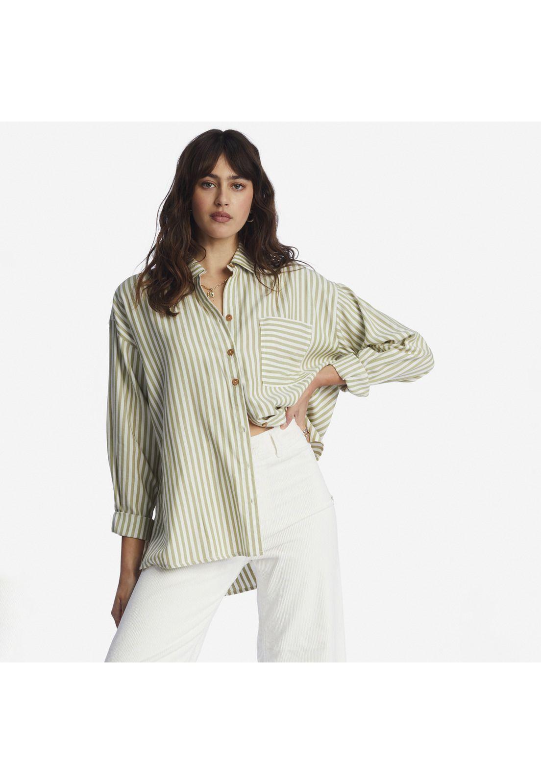 Blusa M/L Mujer In The Tide J Wvtp Verde-0