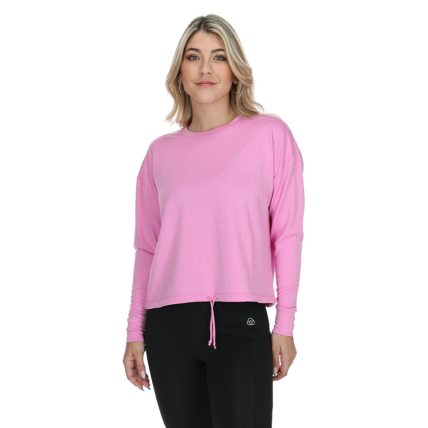 Poleron Mujer Crew Neck Fucsia-0
