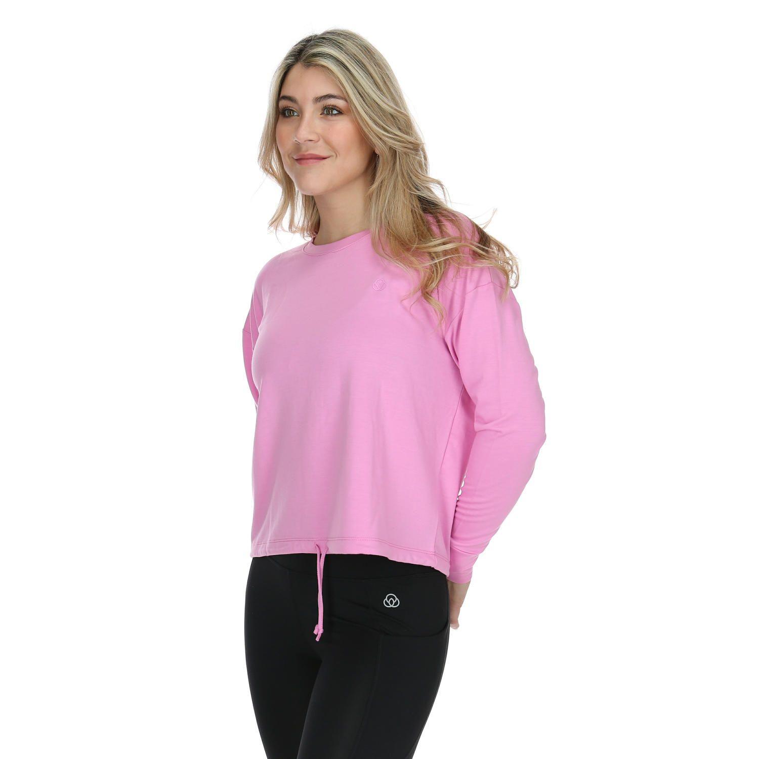 Poleron Mujer Crew Neck Fucsia-1