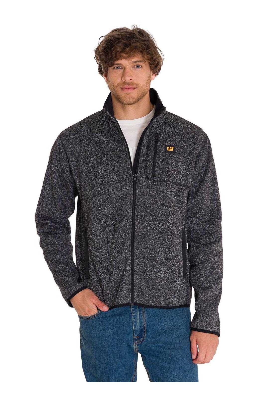 Polar Fleece Full Zip Hombre Gris-0