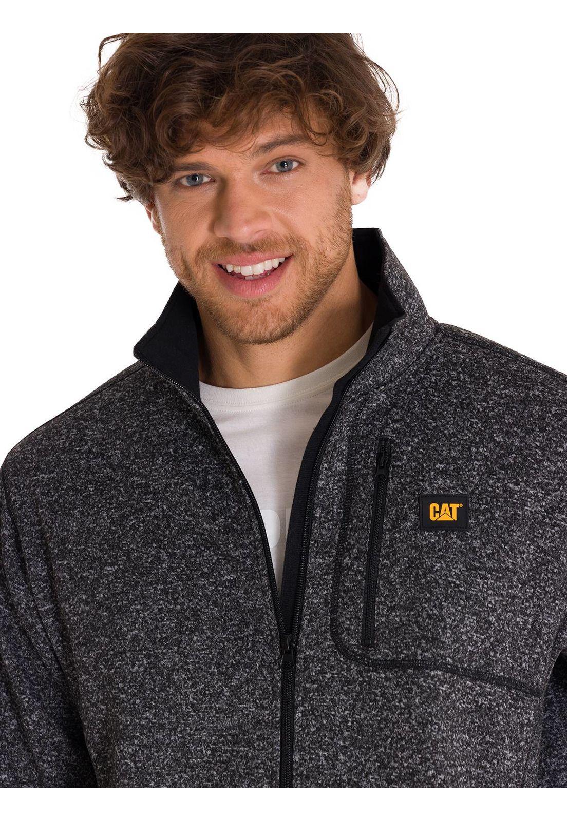 Polar Fleece Full Zip Hombre Gris-4