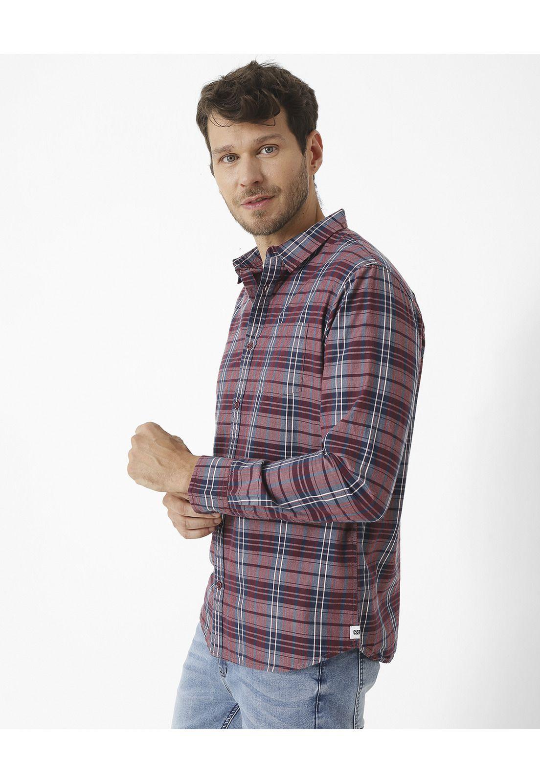 Camisa M/L Foundation Ls Shirt Rojo Hombre-3