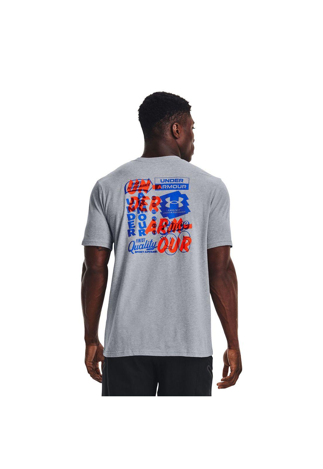 Polera Training Vintage Type Gris Hombre-4