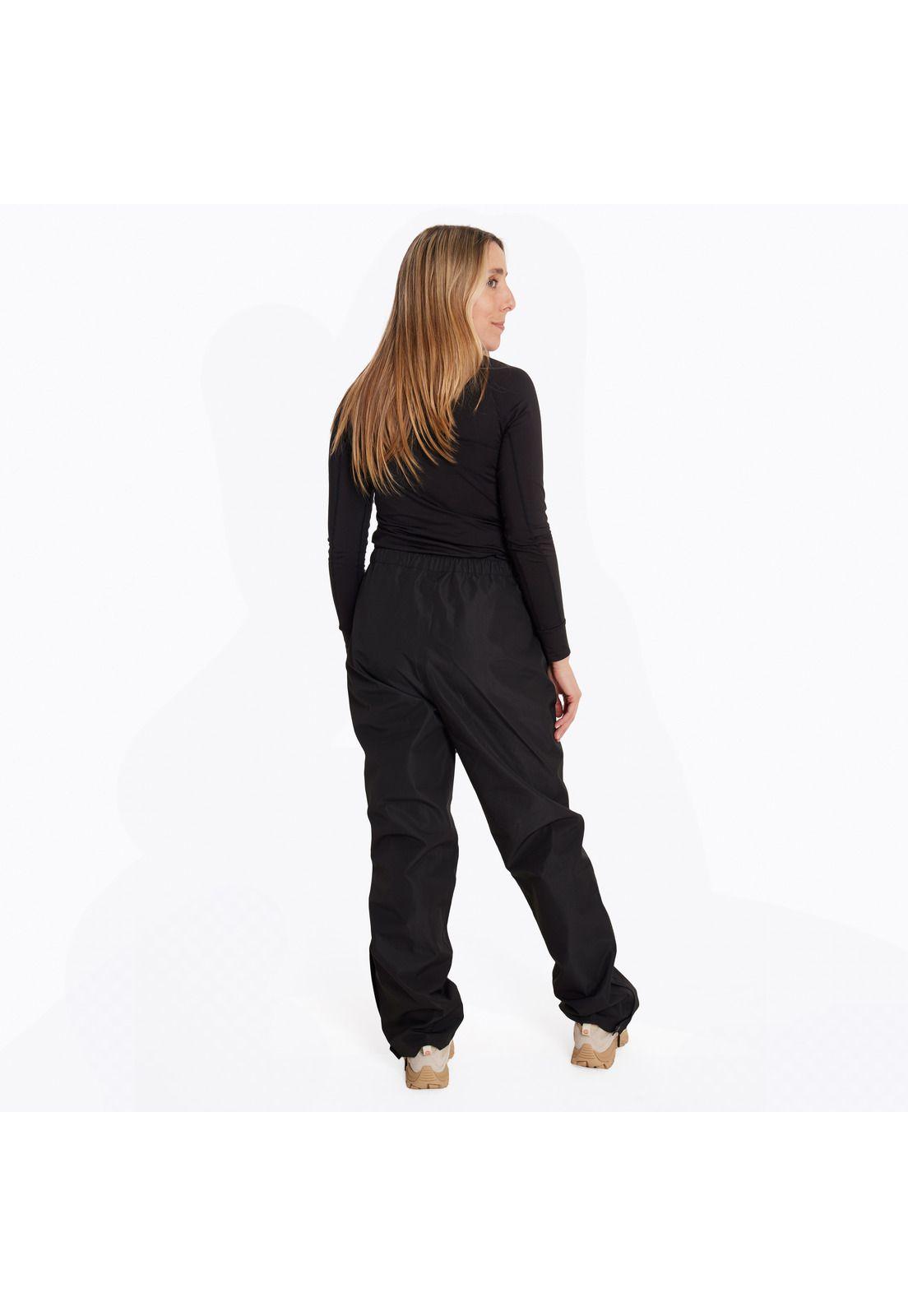 Cubre Pantalón Mujer Impermeable Detrital Negro-3