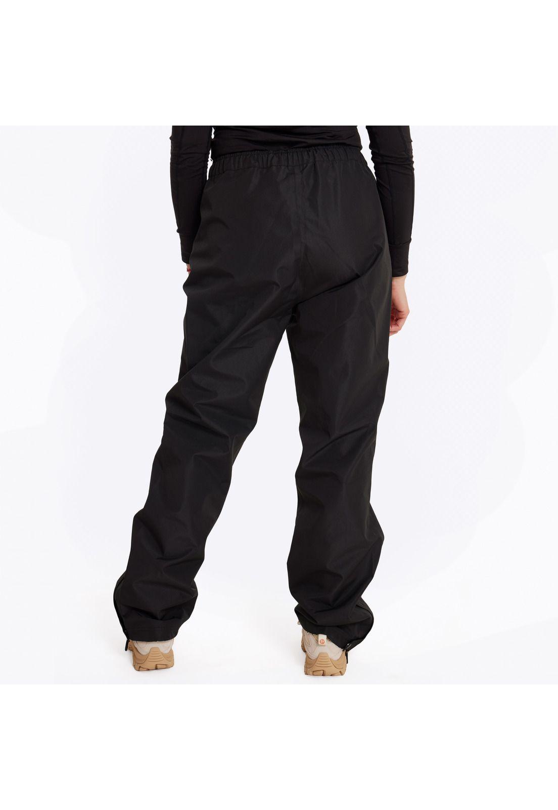 Cubre Pantalón Mujer Impermeable Detrital Negro-4