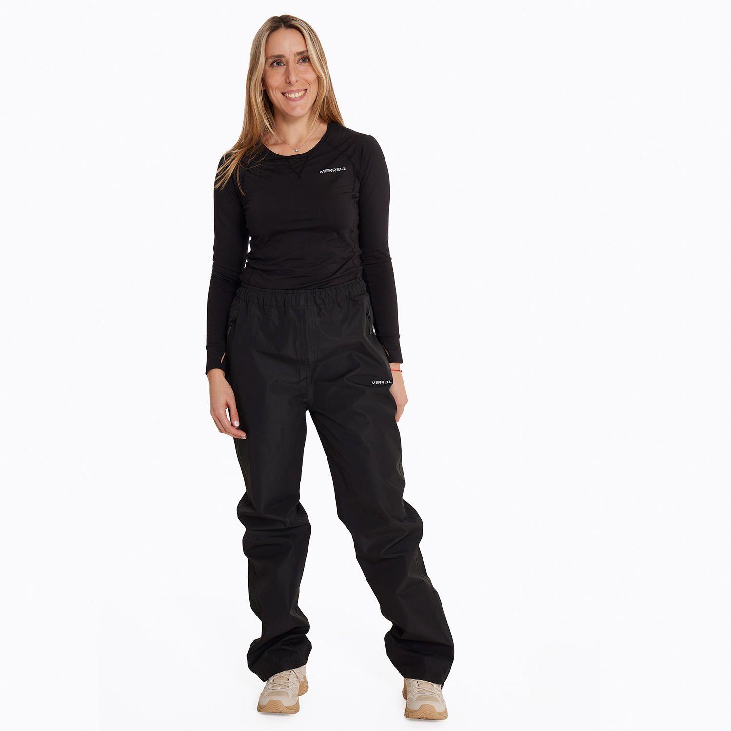 Cubre Pantalón Mujer Impermeable Detrital Negro-1