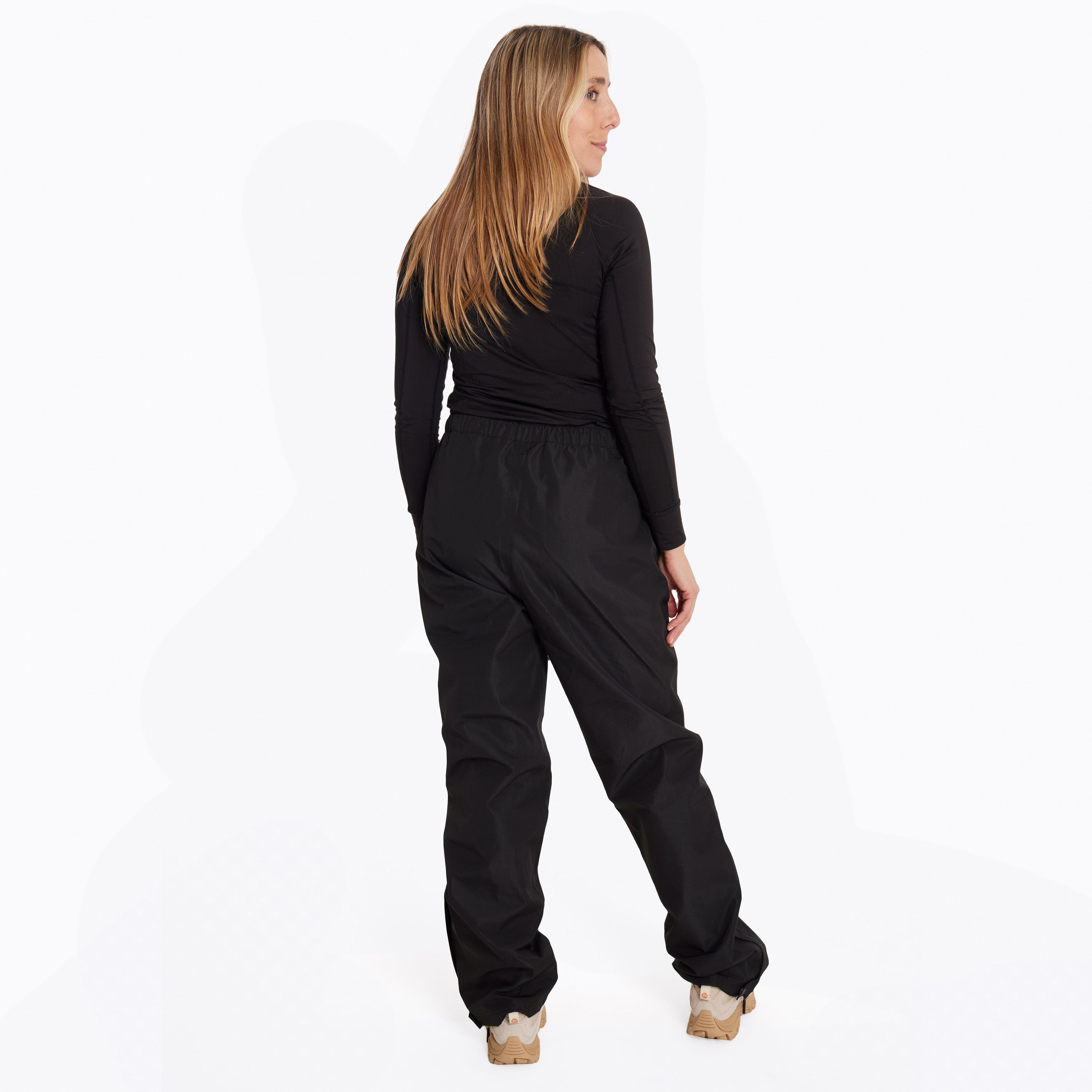 Cubre Pantalón Mujer Impermeable Detrital Negro-3