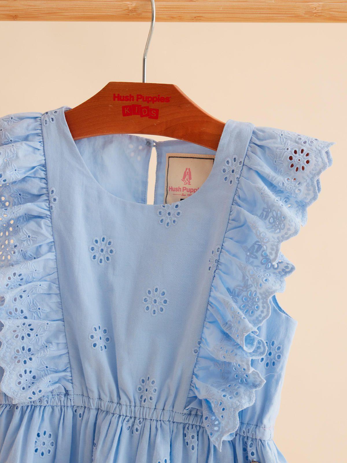 Vestido Niña Manuela Celeste-3