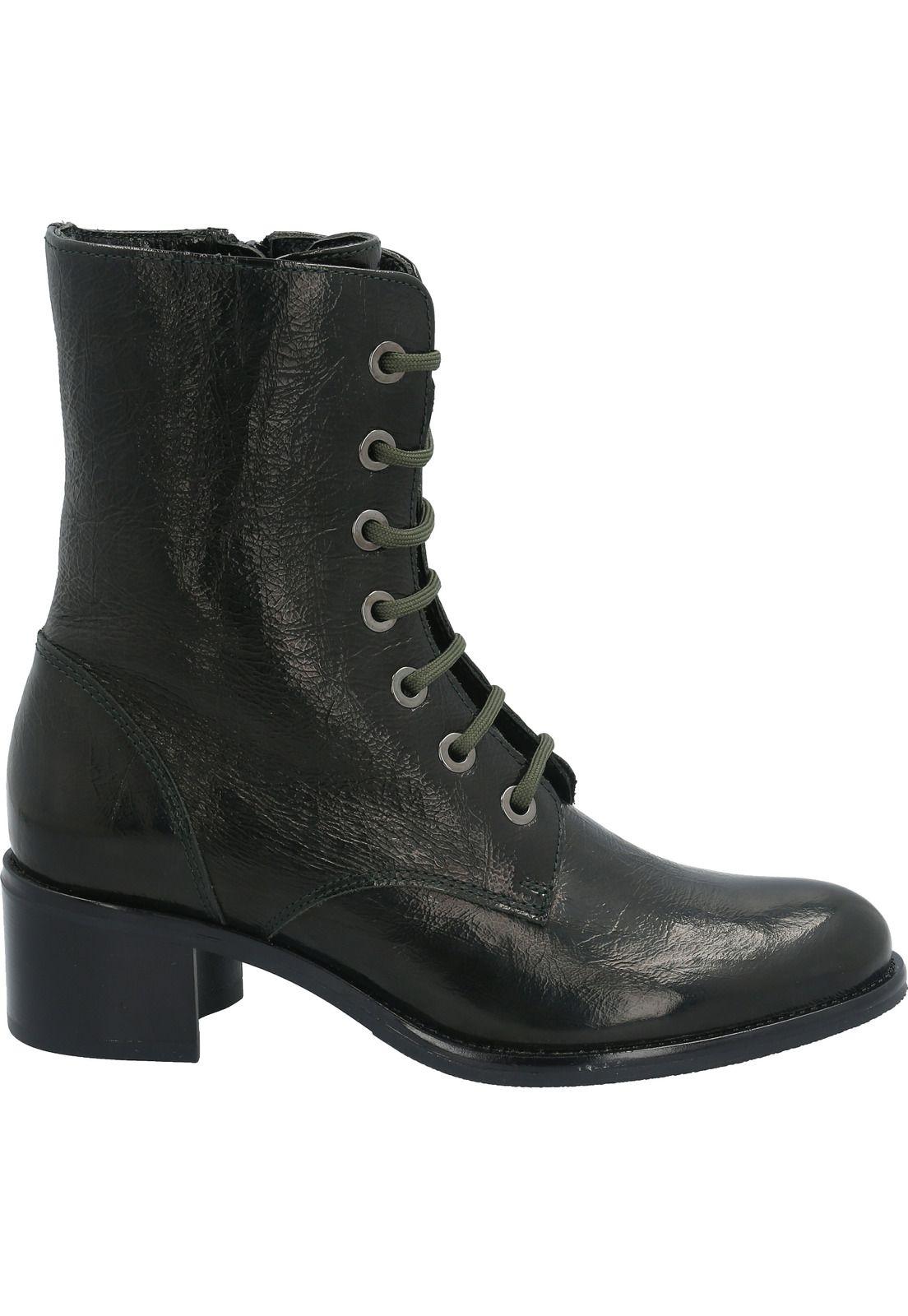 Botin Cuero Mujer Roisin Verde-1