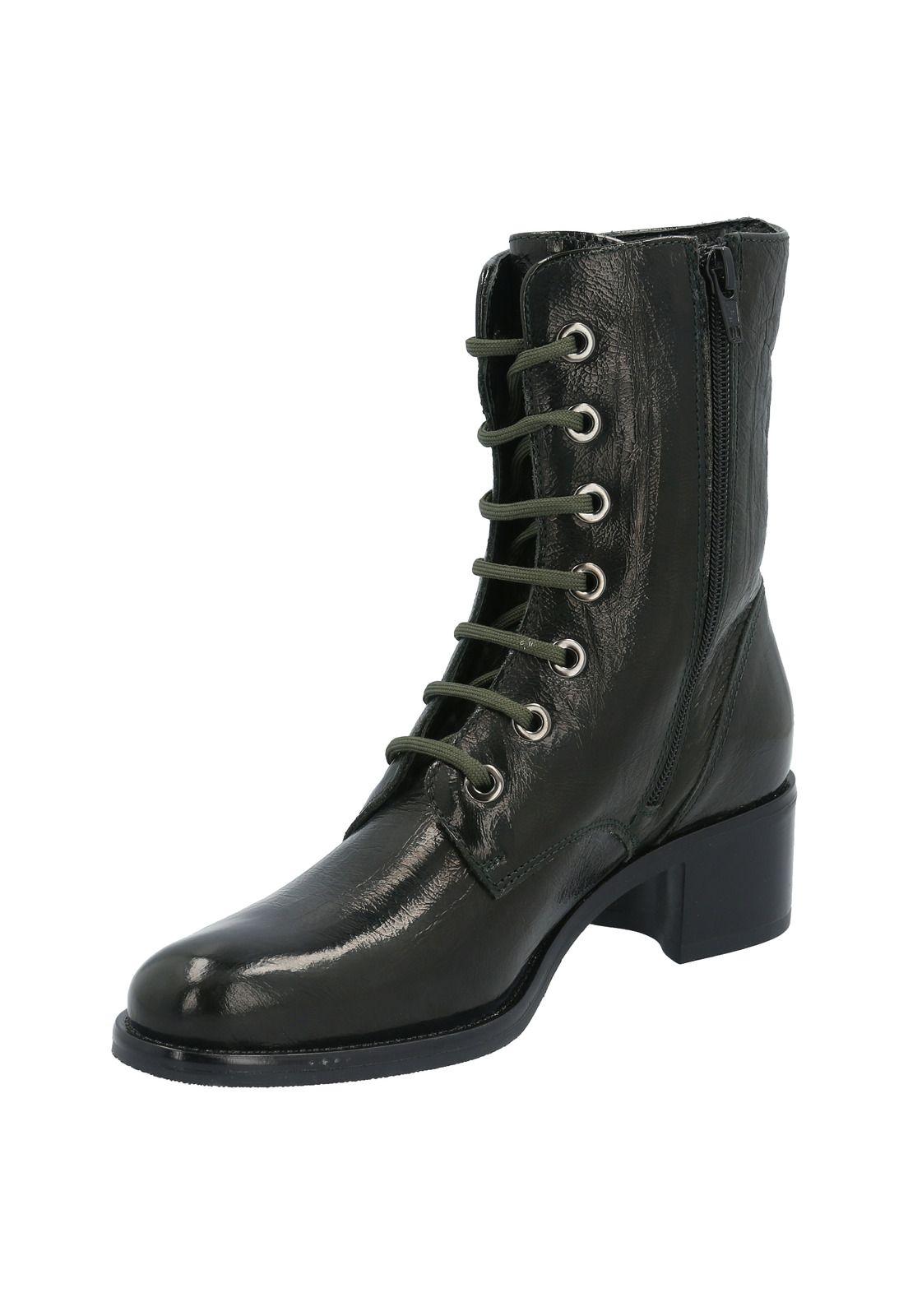 Botin Cuero Mujer Roisin Verde-3