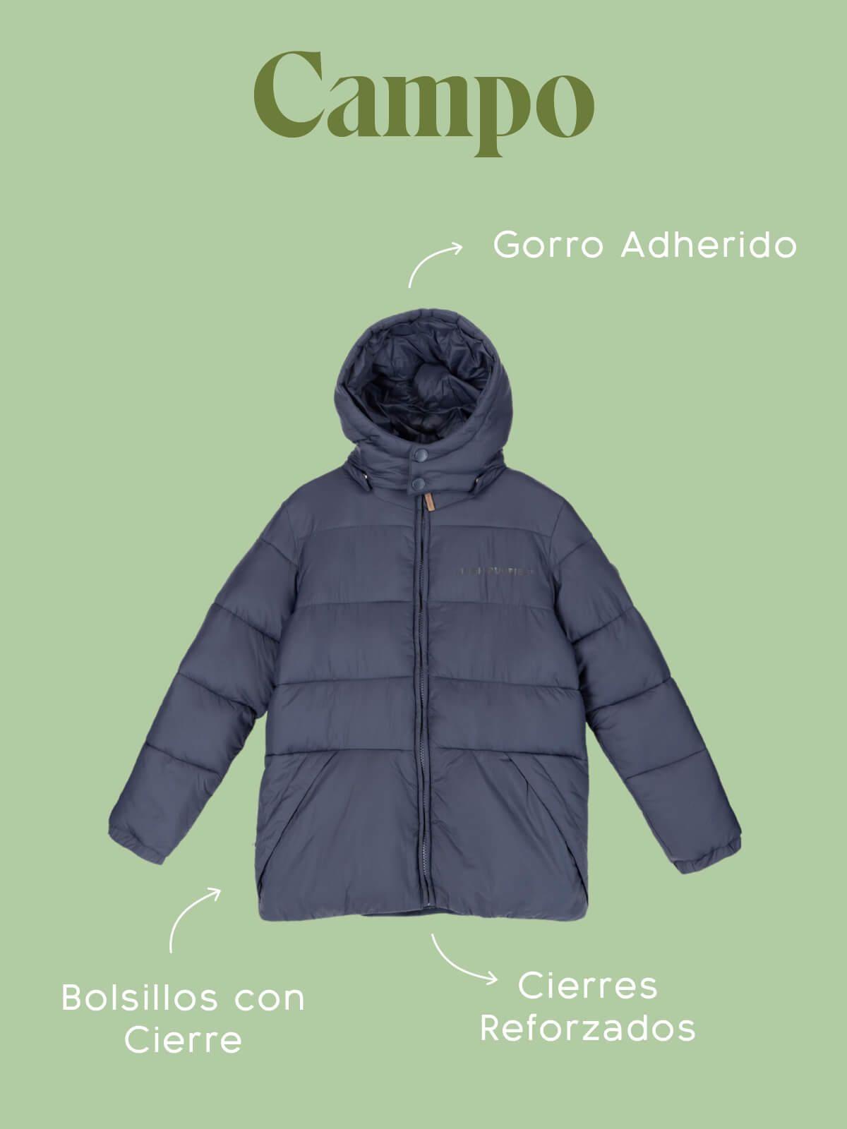 Parka Escolar Azul Marino Niño Campo-1