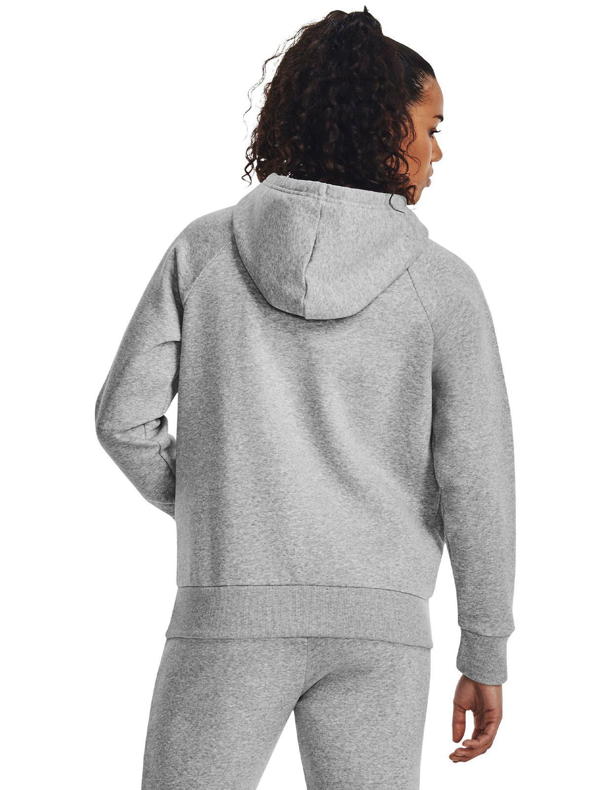 Polerón Big Logo UA Rival Gris para mujer-4