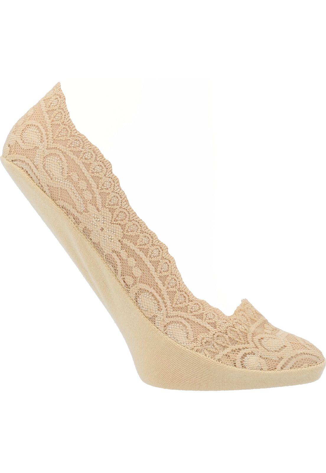 Calcetín Mujer Ballace Beige-0