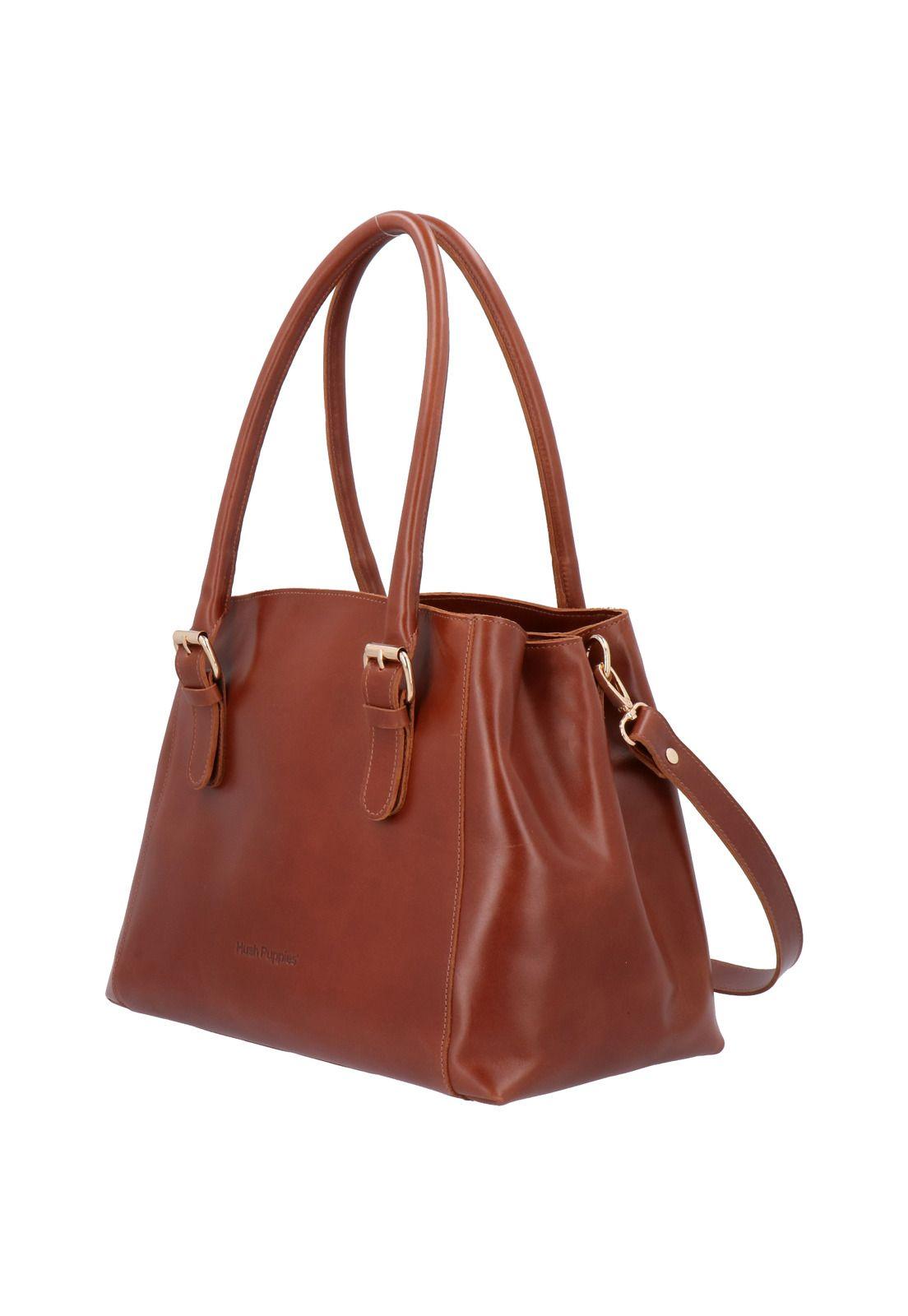 Cartera Cuero Zafiro Bag Café Mujer-1
