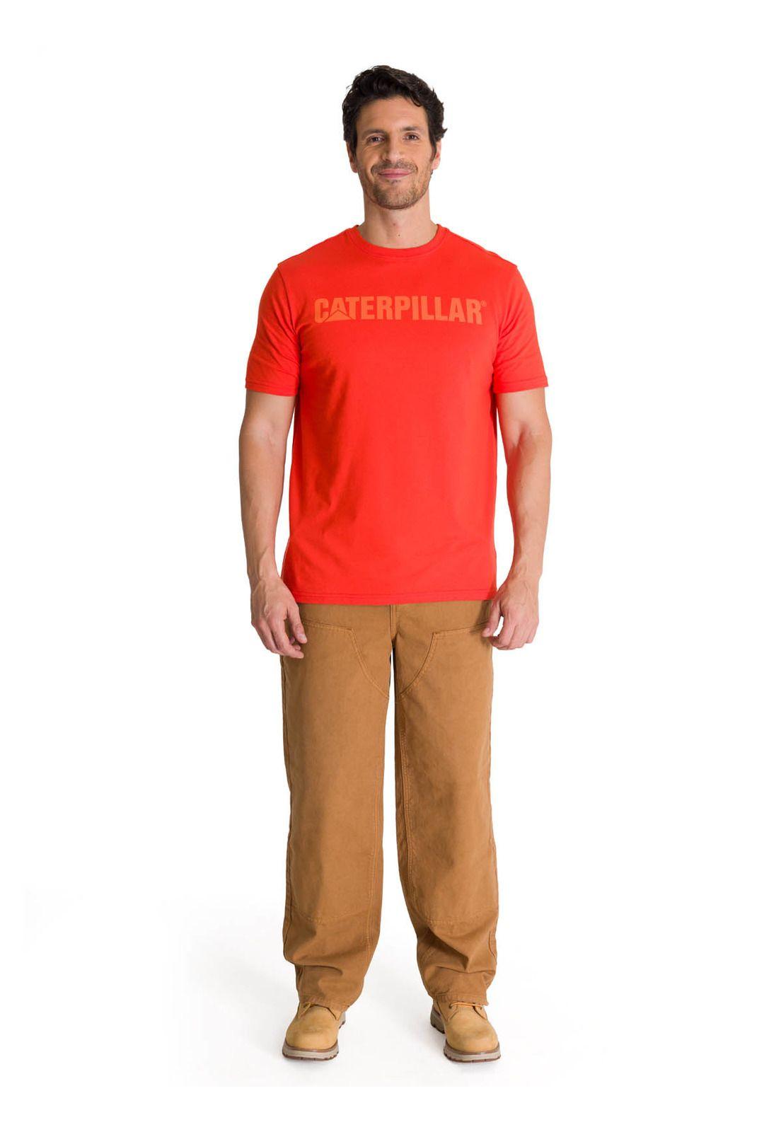 Polera Manga Corta Hombre Logoerpillar Rojo-5