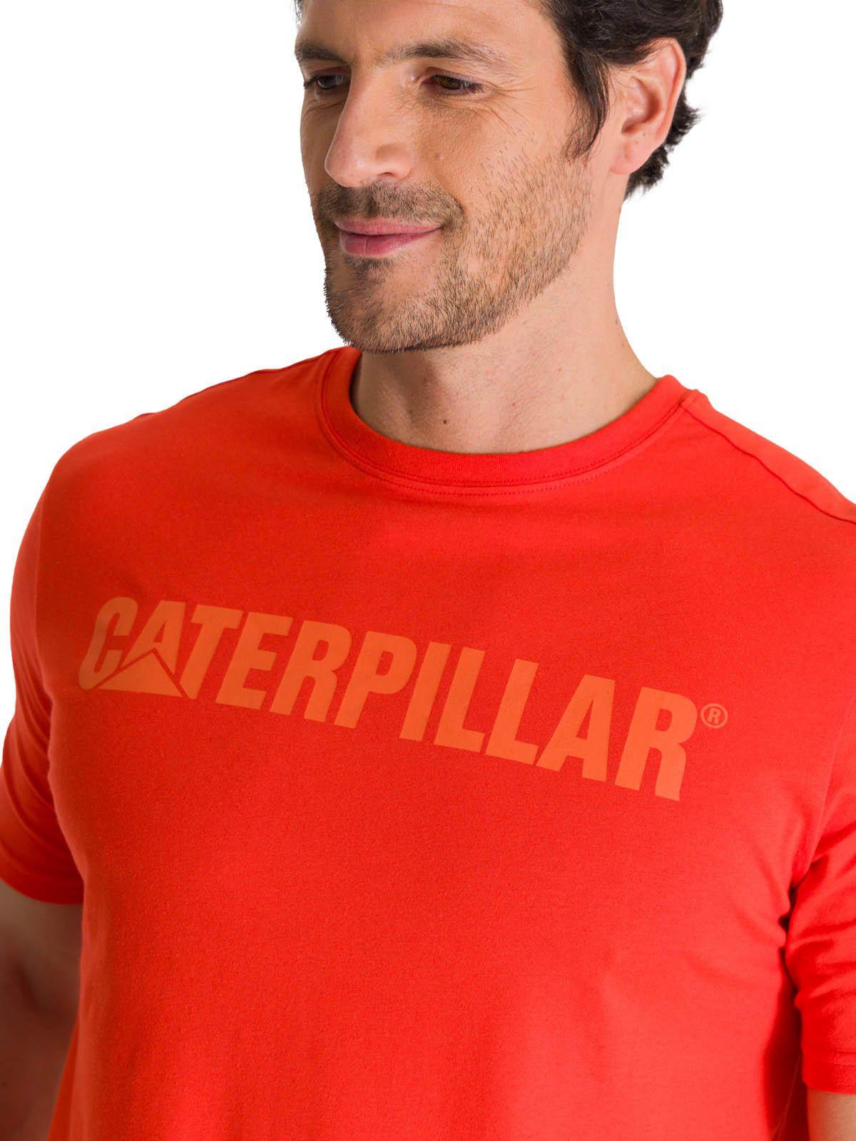 Polera Manga Corta Hombre Logoerpillar Rojo-4