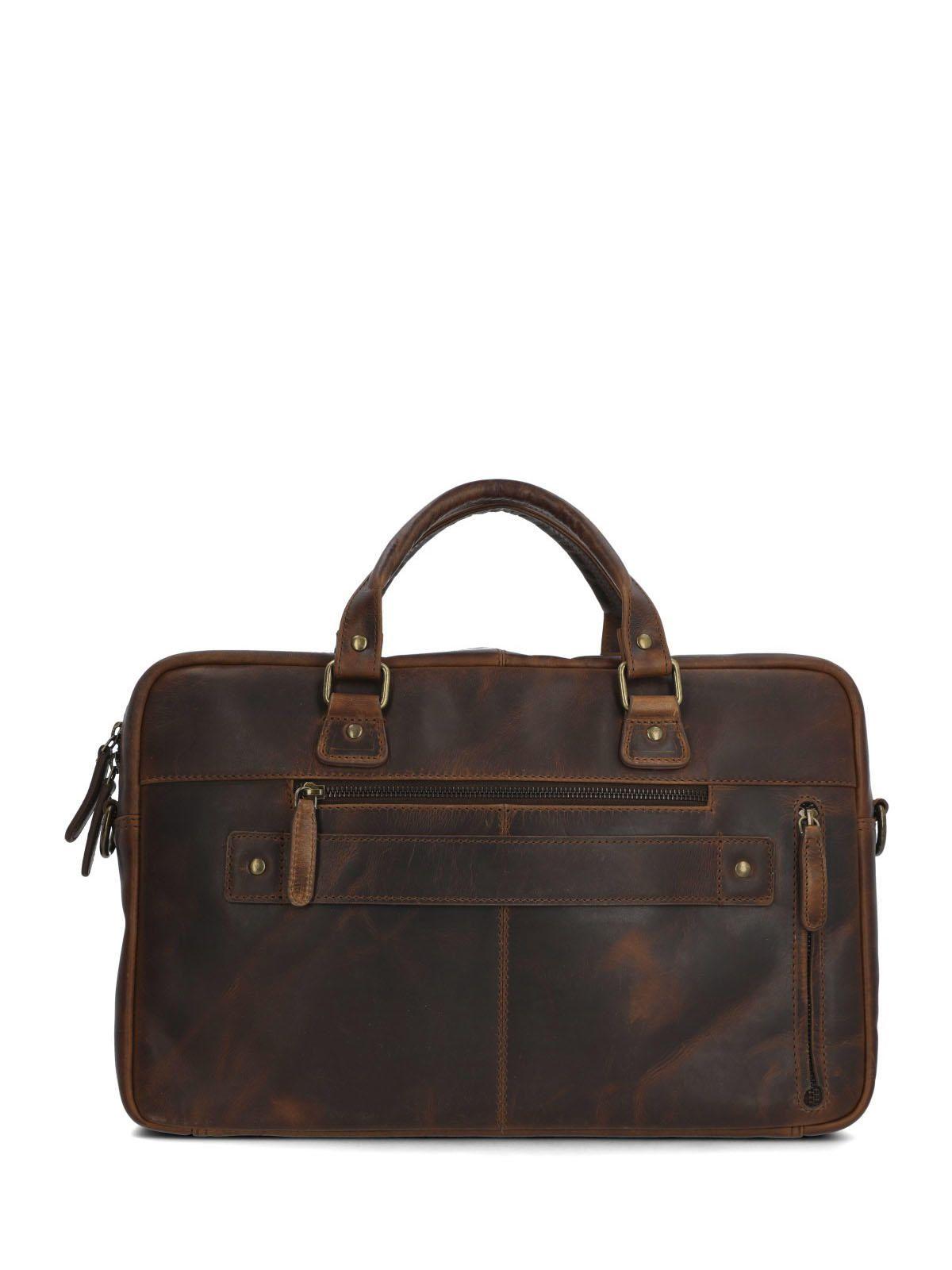 Maletin Cuero Hombre St Grier Bag Café-2