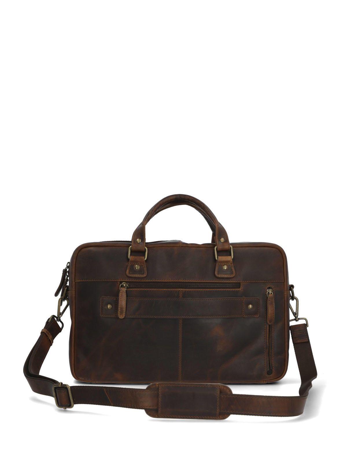 Maletin Cuero Hombre St Grier Bag Café-3
