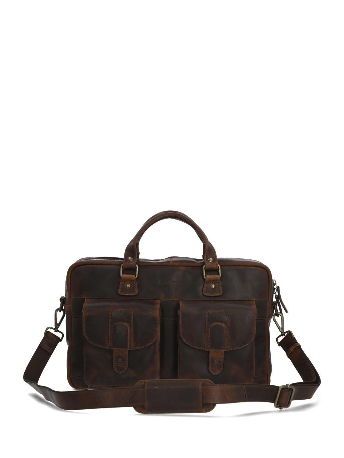 Maletin Cuero Hombre St Grier Bag Café-4