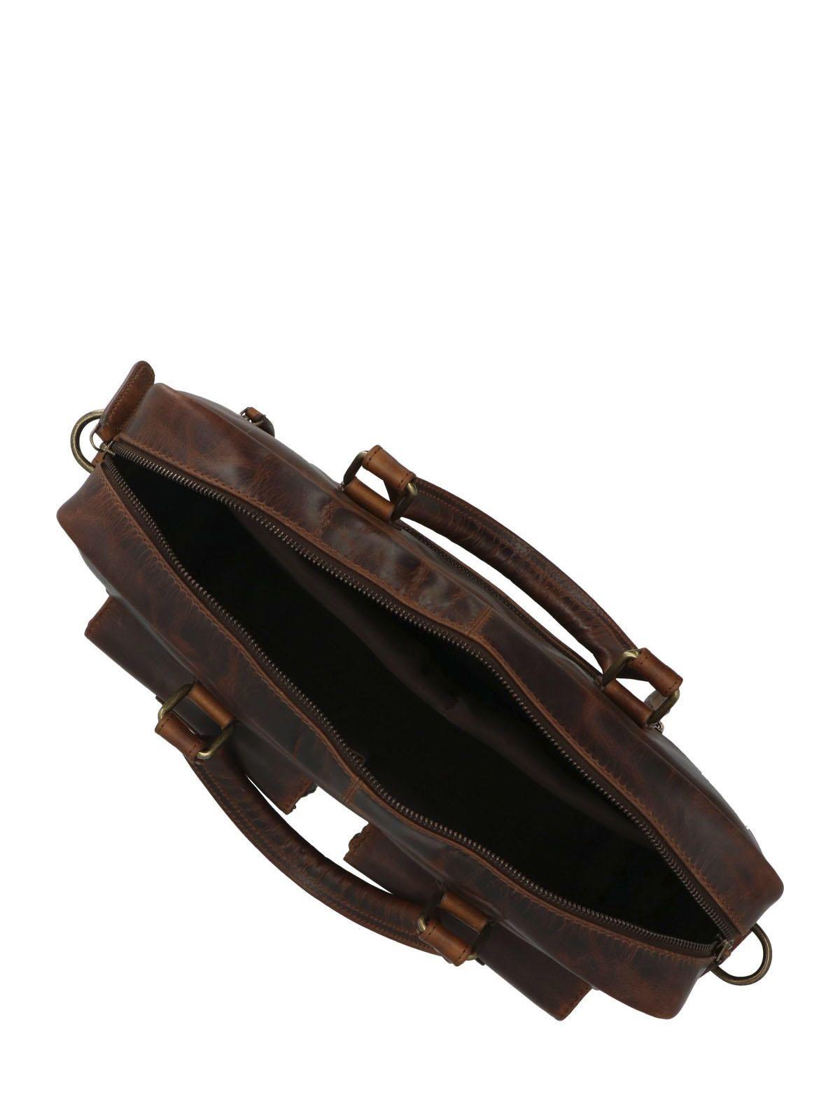 Maletin Cuero Hombre St Grier Bag Café-5